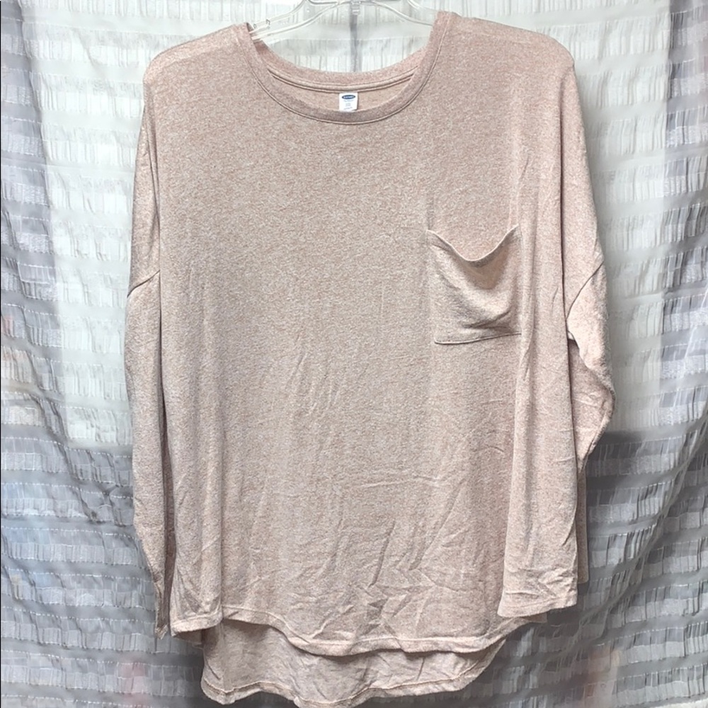 Cozy beige long sleeve tee